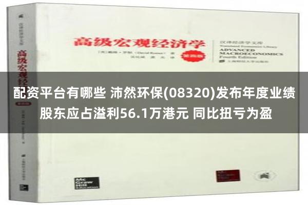 配资平台有哪些 沛然环保(08320)发布年度业绩 股东应占溢利56.1万港元 同比扭亏为盈