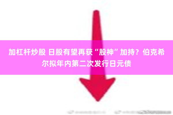 加杠杆炒股 日股有望再获“股神”加持？伯克希尔拟年内第二次发行日元债